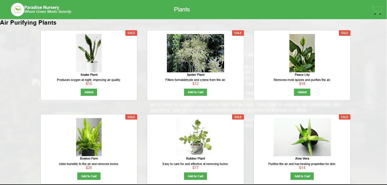 Cart E-commerce